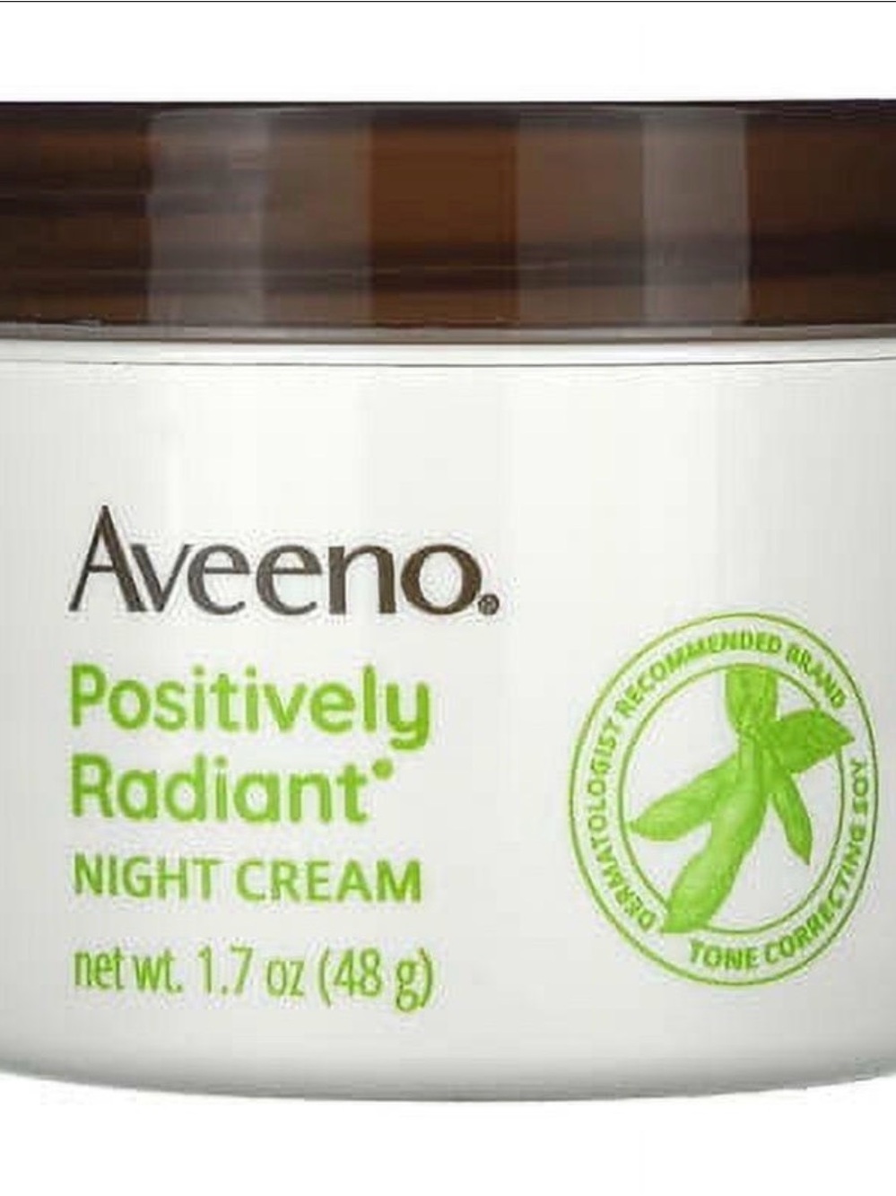 Aveeno Positively Radiant Night Cream - White
